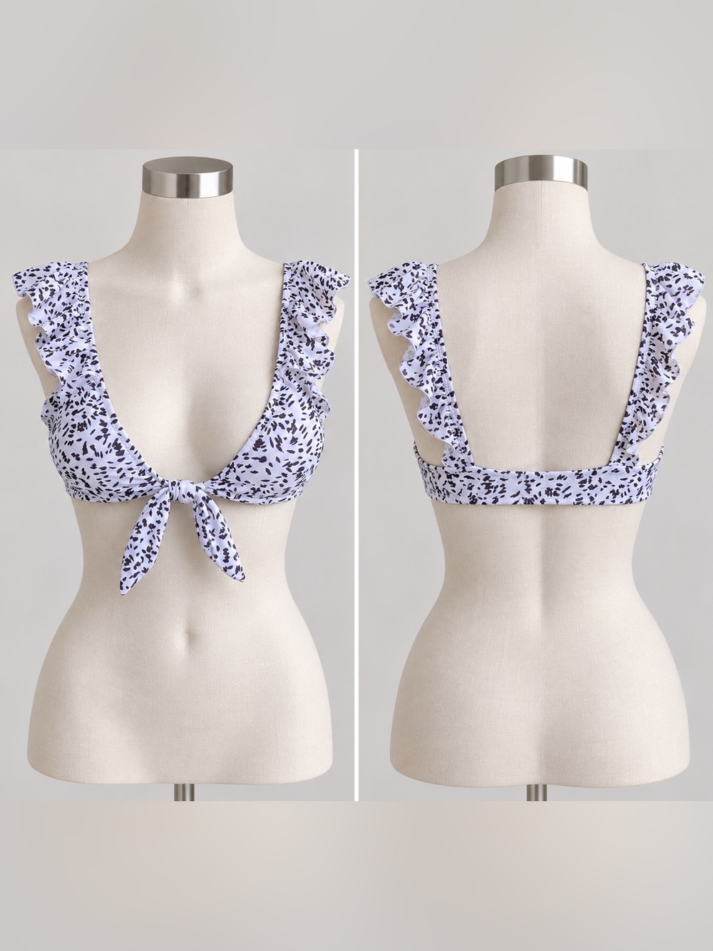 MISSGUIDED Ruffle Bikini Top size 0